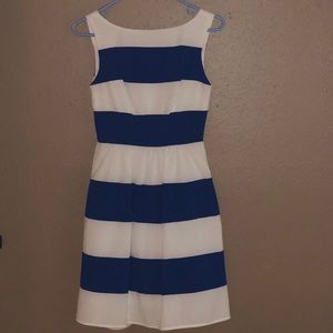 BDarlin Blue/White Striped Nautical Dress Size 1/2